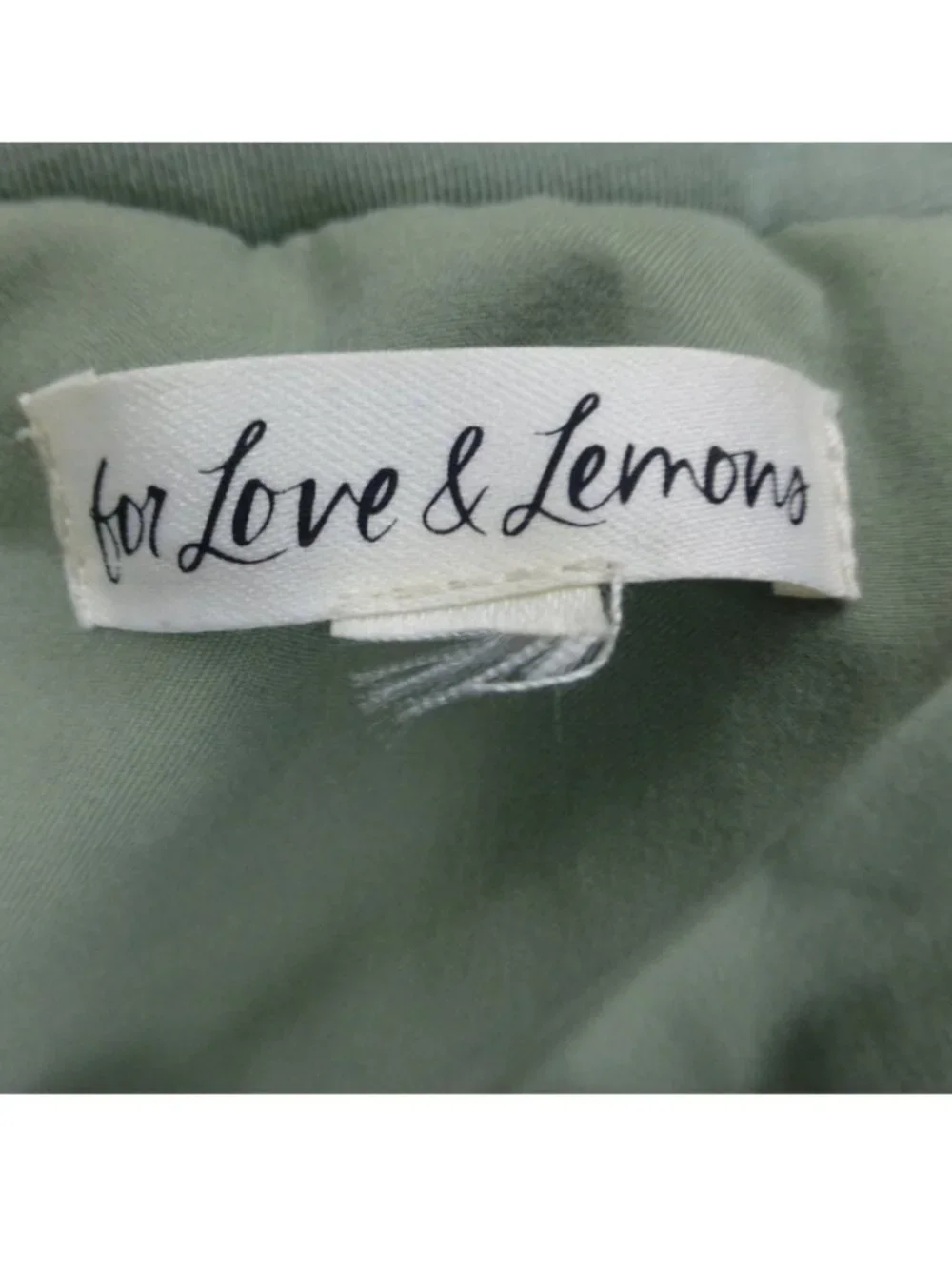 For Love & Lemons Mint Green Cropped Puffer Vest - Picture 8 of 12